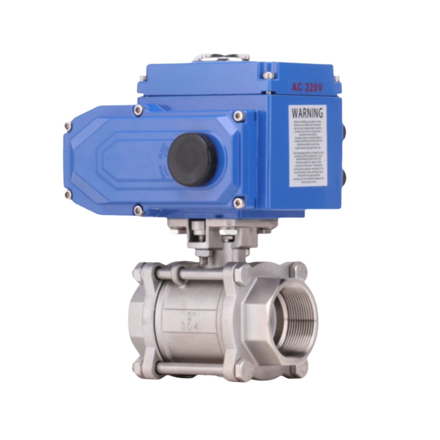 EQV-6PPF Electric 3PC Ball Valve
