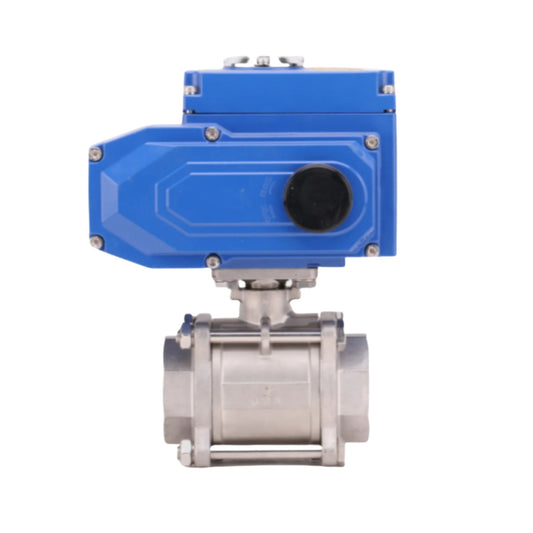 EQV-6PPF Electric 3PC Ball Valve