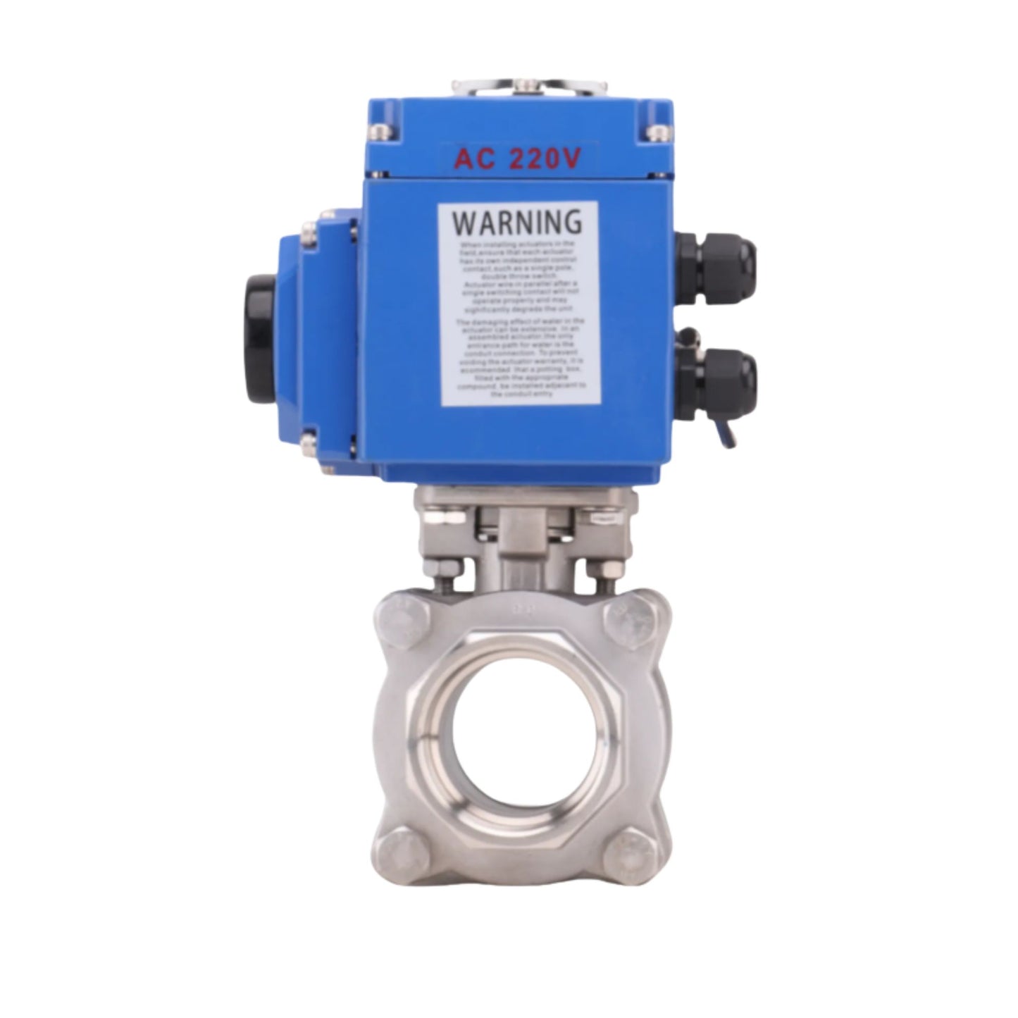 EQV-6PPF Electric 3PC Ball Valve