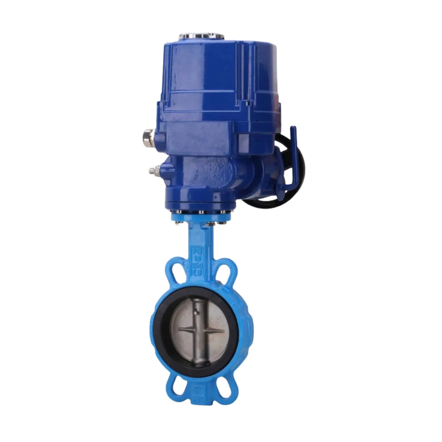 QT Electric Explosion-proof Handwheel Stainless Steel Plate Wafer Butterfly Valve