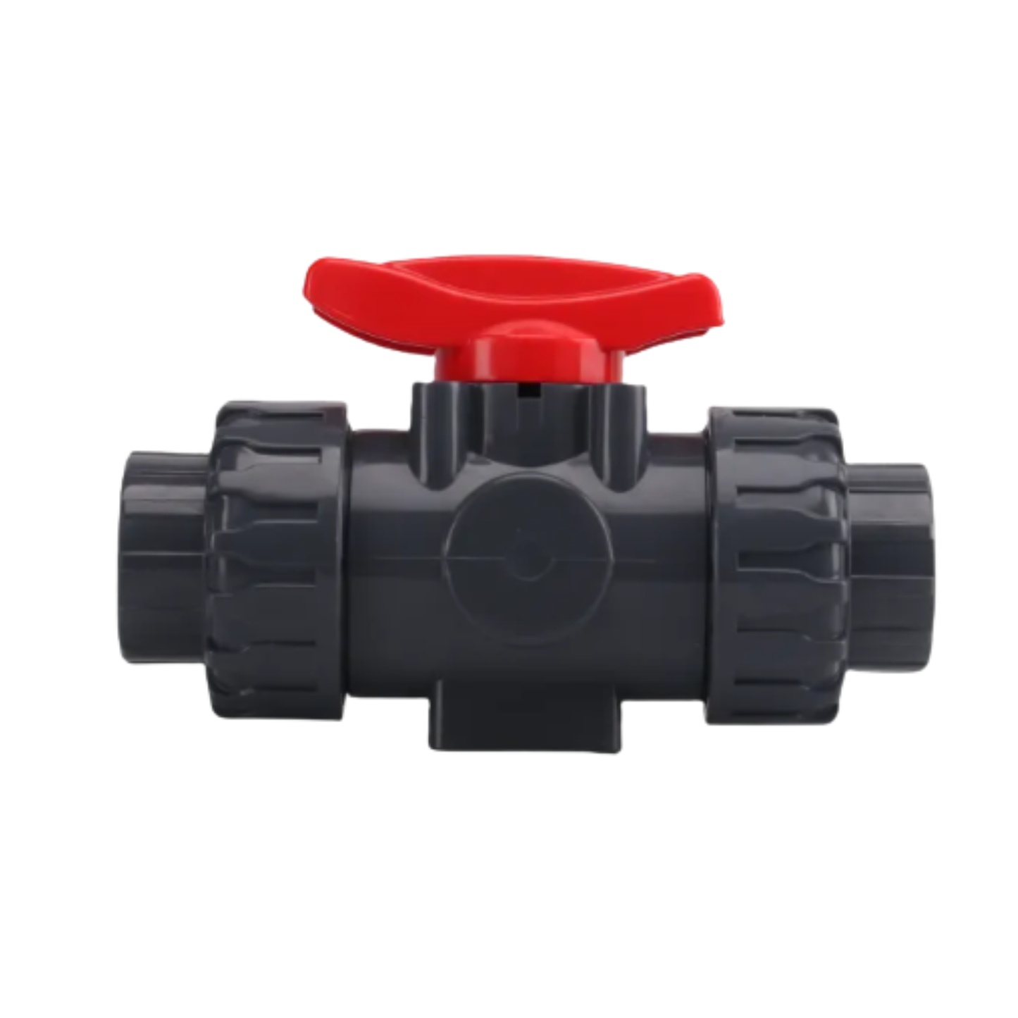 UPVC Double Union Three-Way Threaded Ball Valve