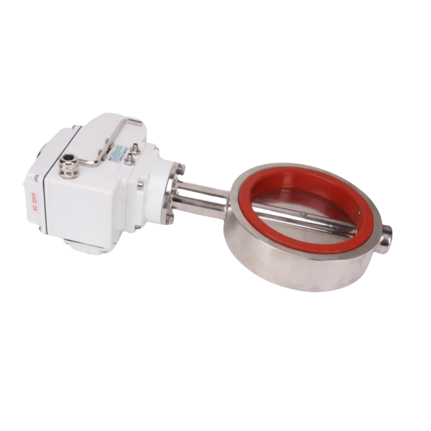 Electric Sanitary Silicone Wafer Butterfly Valve