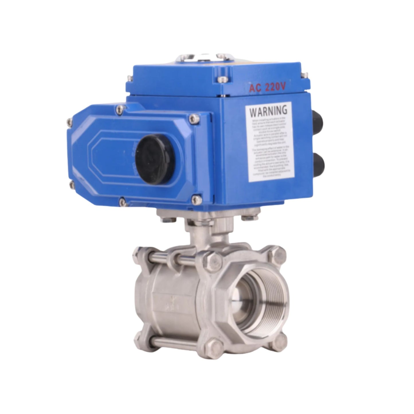 EQV-6PPF Electric 3PC Ball Valve