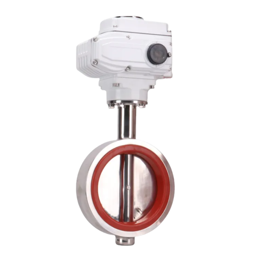 Electric Sanitary Silicone Wafer Butterfly Valve