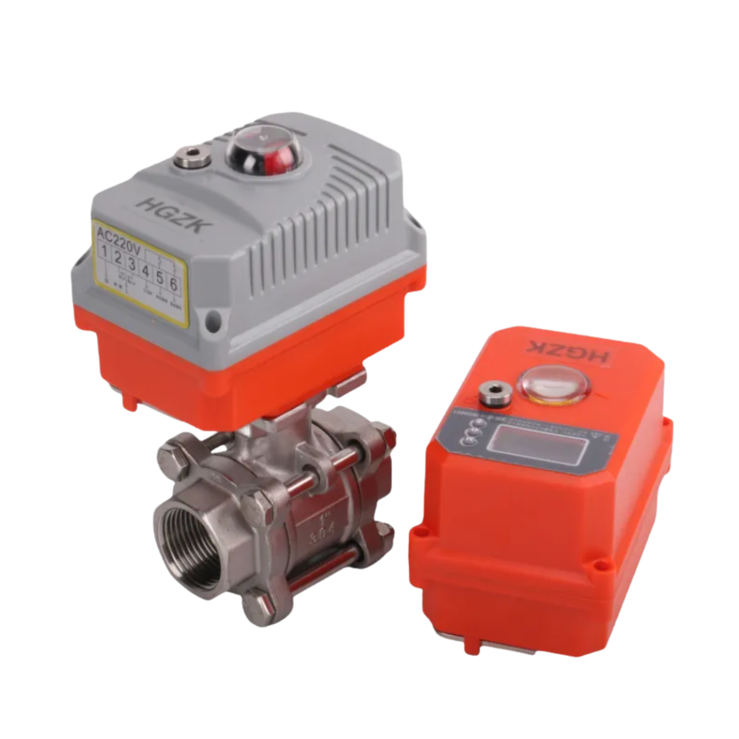 EQV-6PPF Micro Electric Threaded Ball Valve