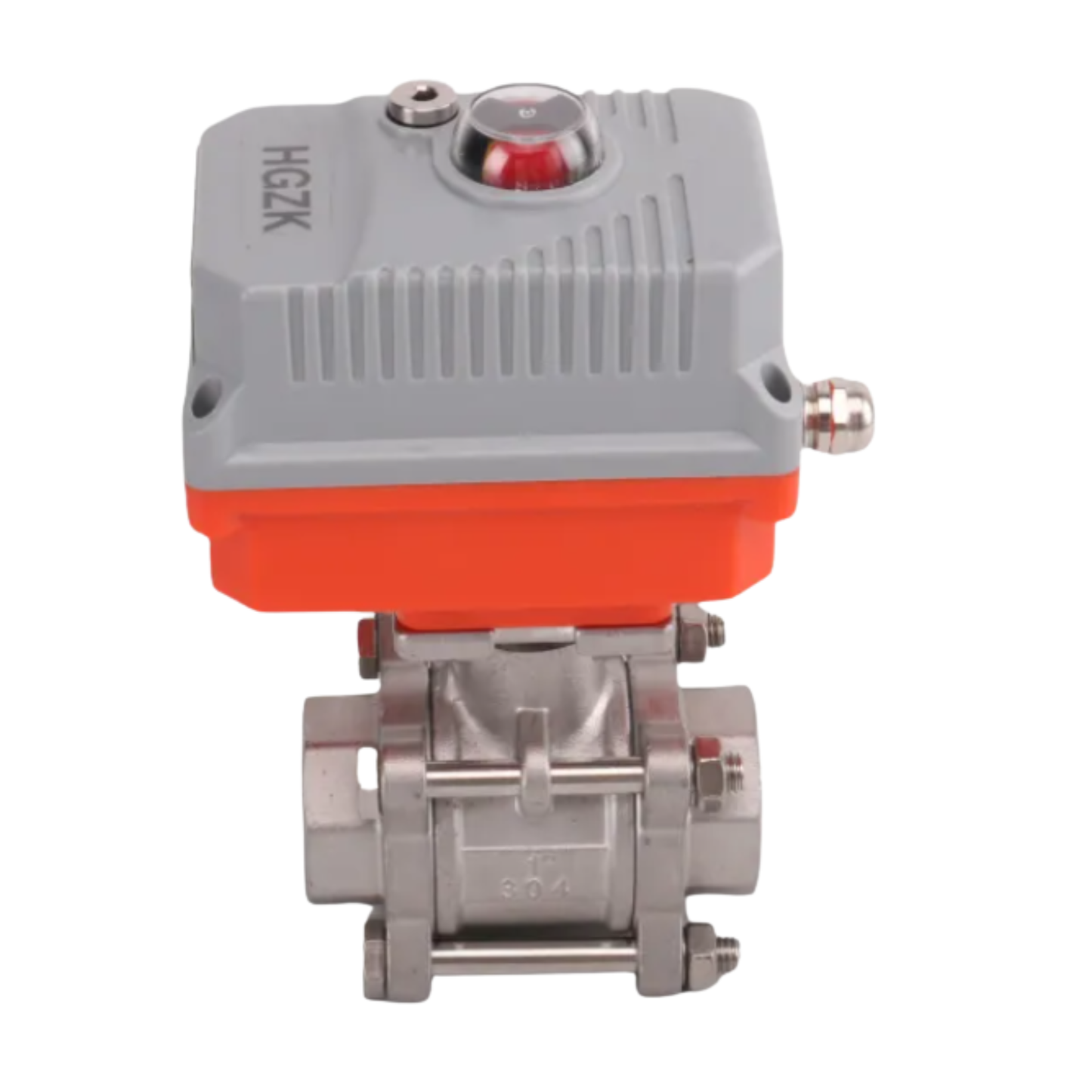 EQV-6PPF Micro Electric Threaded Ball Valve
