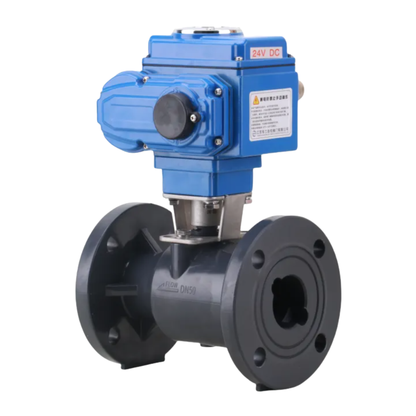 FRPP Electric Flange Ball Valve