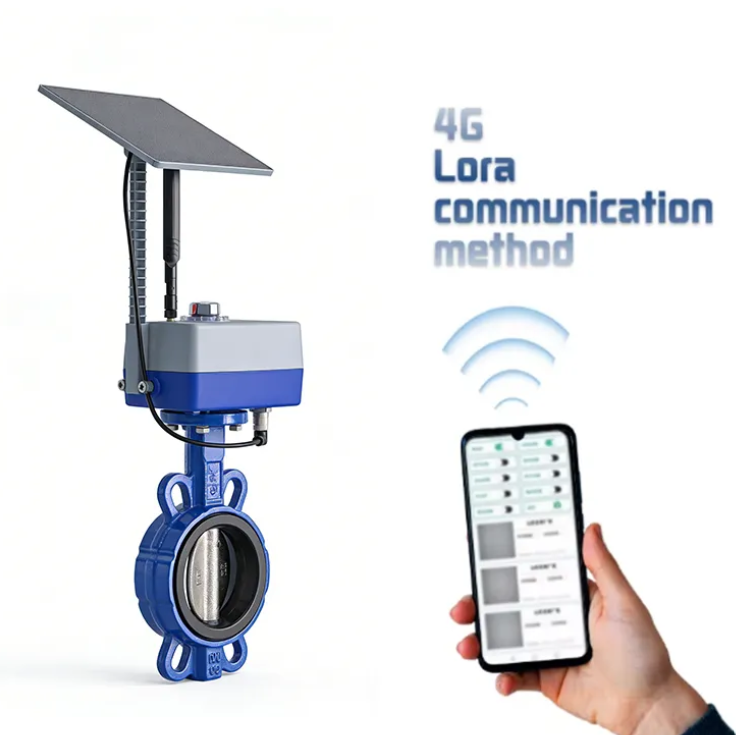 Solar Energy Intelligent Electric Ball Valve Butterfly Valve Three-way Mobilephone Wireless Control Agricultural Irrigation