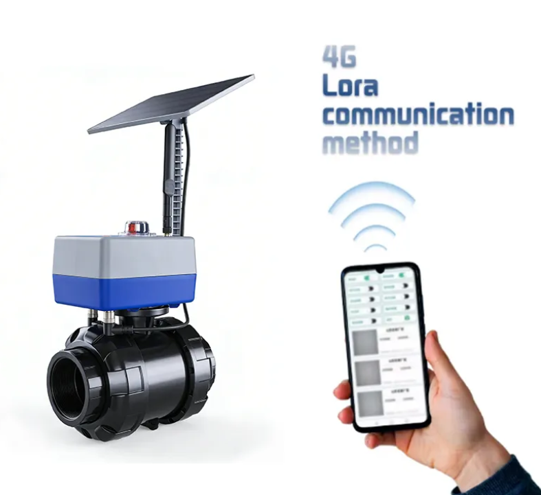 Solar Energy Intelligent Electric Ball Valve Butterfly Valve Three-way Mobilephone Wireless Control Agricultural Irrigation