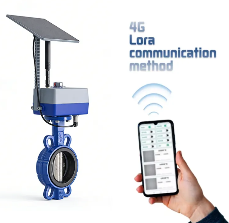 Solar Energy Intelligent Electric Ball Valve Butterfly Valve Three-way Mobilephone Wireless Control Agricultural Irrigation