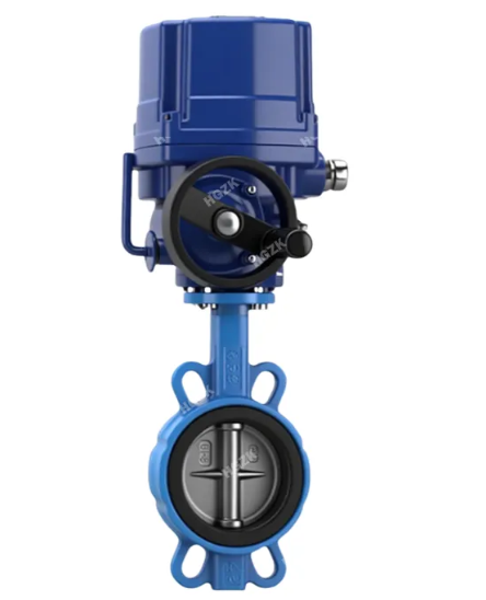 QT Electric Explosion-proof Handwheel Stainless Steel Plate Wafer Butterfly Valve