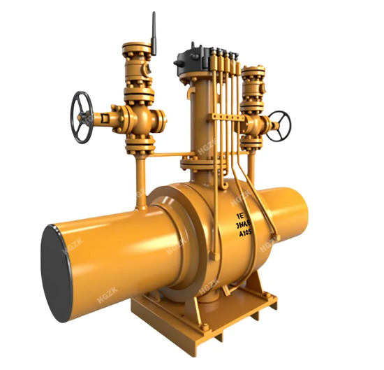 Q61 Fully Welded Buried Double Relief Ball Valve